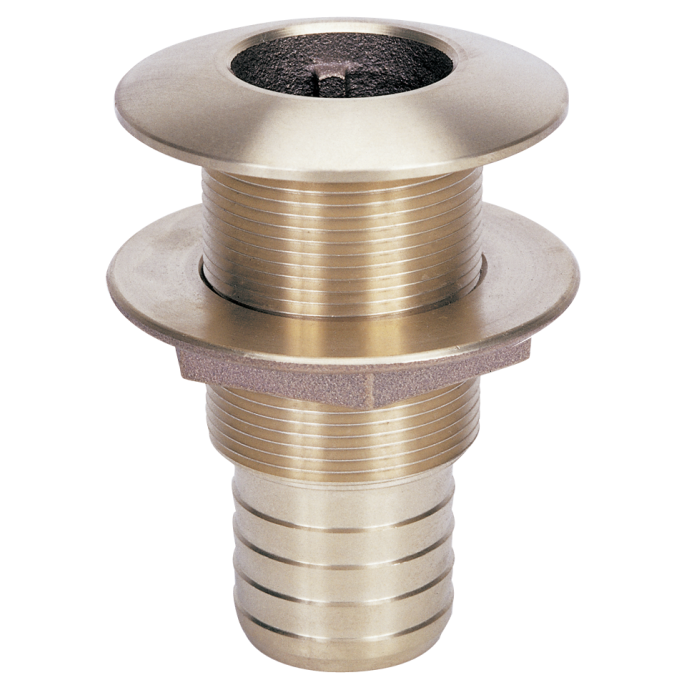 Marine Hardware - Thru-Hull Connections For Hose, Part No. THMB1.00-B - Size 1 - Bronze
